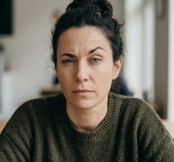 Person with one eyebrow clearly raised and the other neutral, expression skeptical and questioning