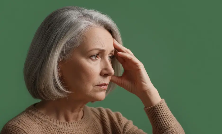 Person concerned about memory problems